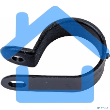 Кабельная скоба под винт Rexant 20 мм, черная, упаковка 50 шт.