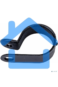 Кабельная скоба под винт Rexant 20 мм, черная, упаковка 50 шт.