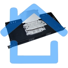 Кросс оптический LANMASTER настенный, металлический, на 8 SC адаптеров