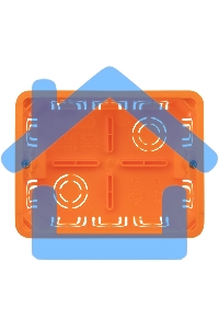 Коробка распаячная СУ для полых стен 120х92х45 мм Rexant