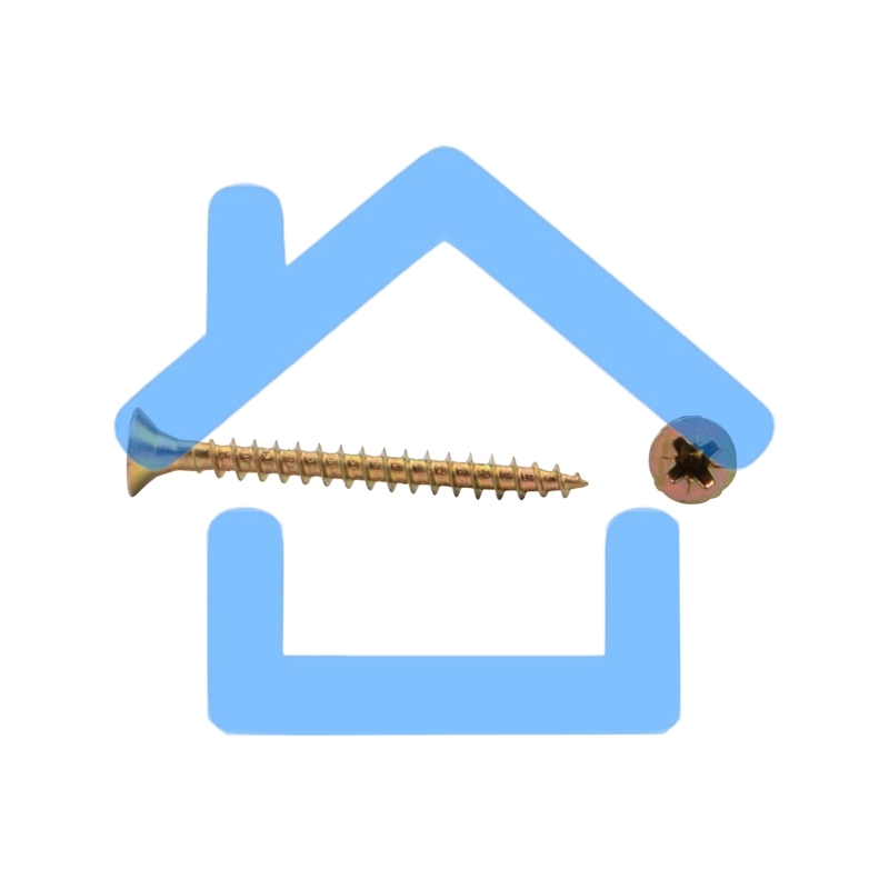 Саморез универсальный KRANZ 4х40, желтый цинк, короб (200 шт./уп.)