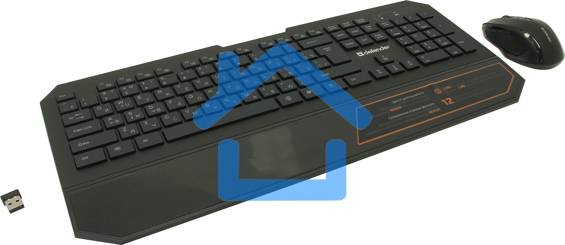 Комплект клавиатура + мышь Defender Berkeley C-925 Nano B черный