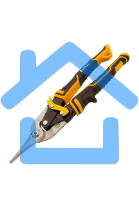 Ножницы по металлу,270мм, прямой рез,сталь-CrMo, трехкомп.рук-ки Denzel