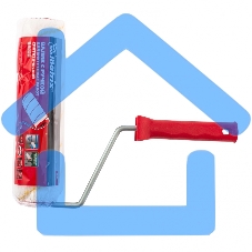 Валик в сборе Matrix ПОЛИАКРИЛ желтая полоса, 250 мм, ворс 12 мм, D 48 мм, D ручки 8 мм