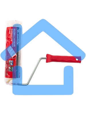 Валик в сборе Matrix ПОЛИАКРИЛ желтая полоса, 250 мм, ворс 12 мм, D 48 мм, D ручки 8 мм