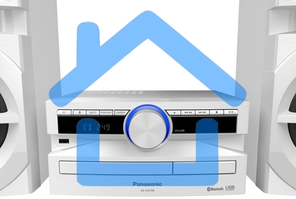 Минисистема Panasonic SC-UX100EE-W белый 300Вт/CD/CDRW/FM/USB/BT