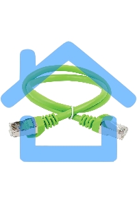 Коммутационный шнур ITK (патч-корд), кат.5Е FTP, 3м, зеленый