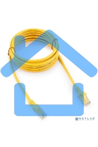 Патч-корд медный UTP Cablexpert PP10-3M/Y кат.5e, 3м, литой, многожильный (желтый)