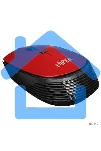 Мышь беспроводная HIPER HOMW-082 красный, 1600 dpi, радиоканал, USB, кнопки - 4