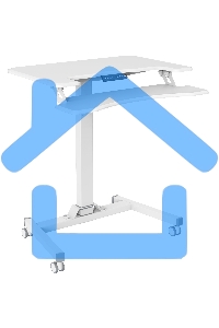 Стол для ноутбука Cactus VM-FDE103 столешница МДФ белый 91.5x56x123см (CS-FDE103WWT)
