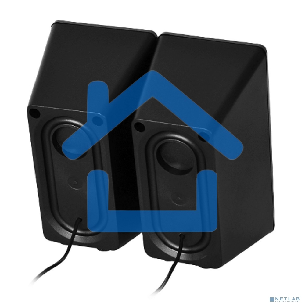 Акустическая система Oklick OK-165 2.0 черный 6Вт