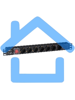 Блок розеток горизонтальный ExeGate ServerPro PDU-19H703 Al-7S-C20-SW, 19