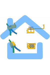 Ответвитель питания 4.0-6.0 мм² (ОВ-3/ЗПо-1 4,0-6,0) желтый Rexant