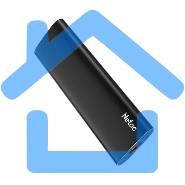 Внешний SSD Netac Z SLIM, 500 GB, USB 3.2 Gen 2 Type-C, R/W 550/480, черный