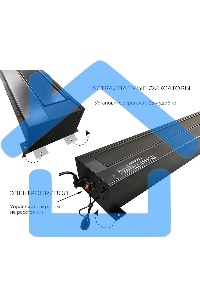 Экран для проектора S'OK SFE-296x165-BK 100'' 4K, напольный с электроприводом, полотно Nanometallic, черный