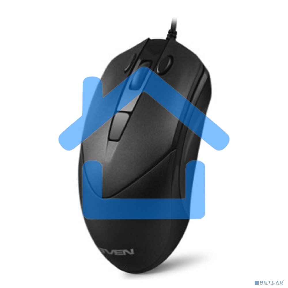 Мышь проводная SVEN RX-100 черный, 4000 dpi, USB, кнопки - 6