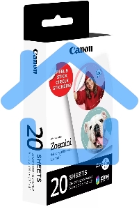 Наклейки Canon ZINK ZP-2030-2C-20 (2 круга) 4967C003/20л./белый для сублимационных принтеров