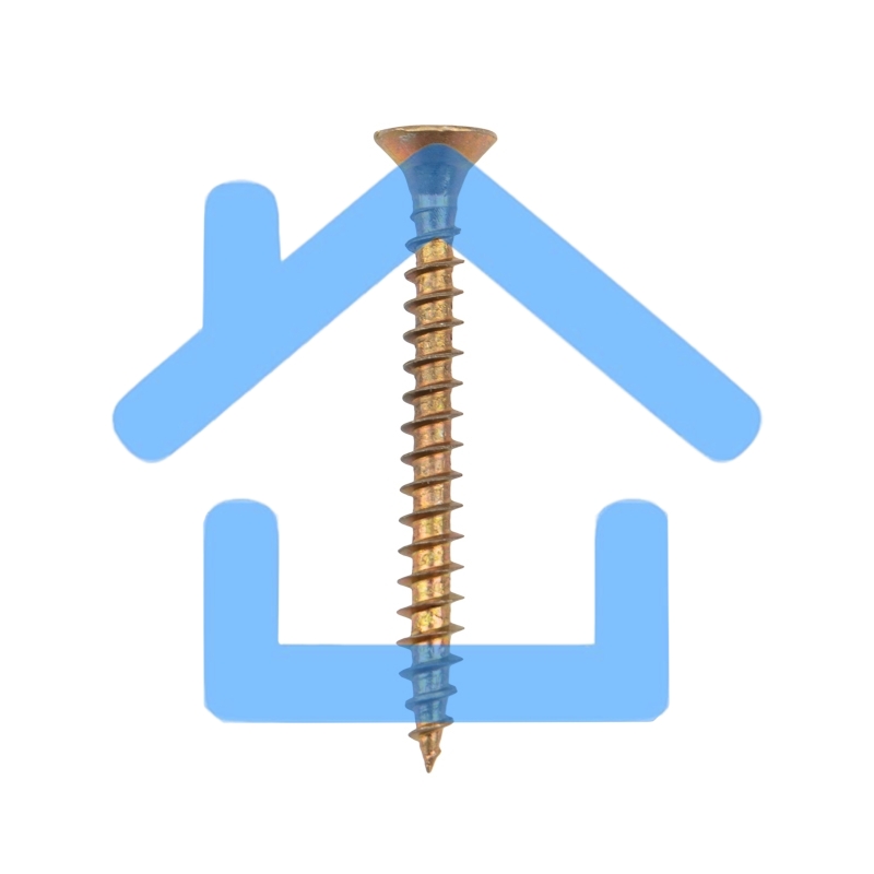 Саморез универсальный KRANZ 4х40, желтый цинк, короб (200 шт./уп.)