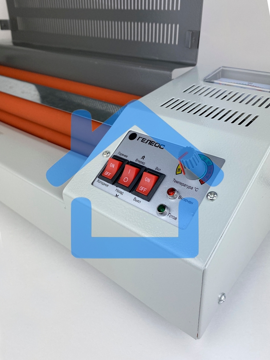 Ламинатор ГЕЛЕОС ЛМ A3 Про, А3, 2х250 (пленка 60-250мкм), 620 мм/мин, 4 вала, реверс, металл. корпус, мах толщина 2мм