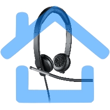 Наушники с микрофоном Logitech H650E черный 1.1м 981-000519