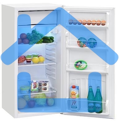 Холодильник Nordfrost NR 404 W белый однокамерный 139/11 л морозилка сверху