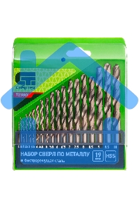 Набор сверл по металлу СИБРТЕХ, 43739 мм 723887