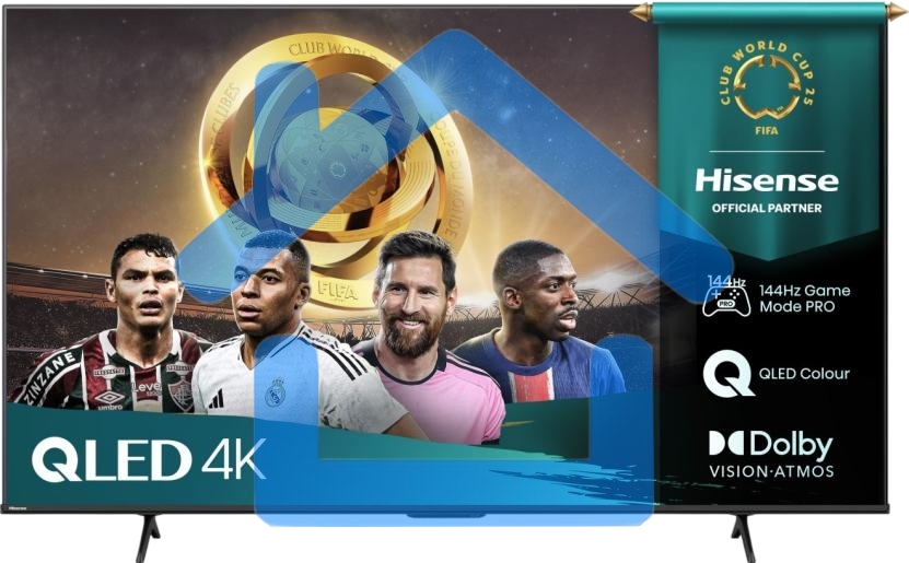 Телевизор 65'' Hisense 65E7Q PRO черный QLED UHD 144 Hz VIDAA U9