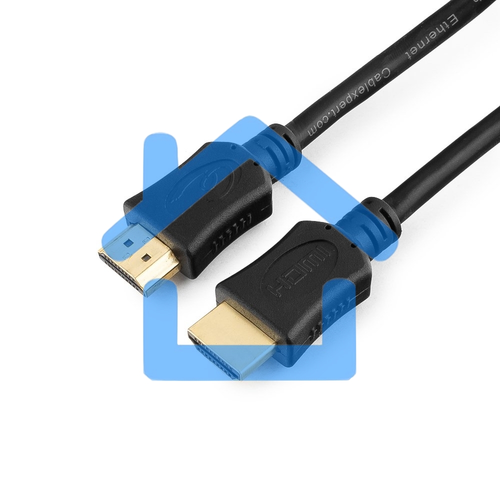 Кабель Cablexpert HDMI CC-HDMI4L-6, 19M/19M, v2.0, серия Light, позол.разъемы, экран, 1.8м, черный, пакет