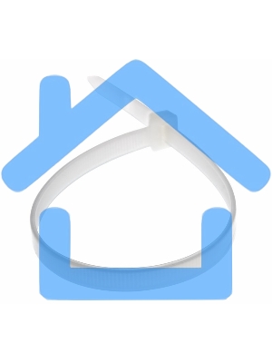 Хомут-стяжка кабельная нейлоновая Rexant 450 x7,6 мм, белая, упаковка 100 шт.