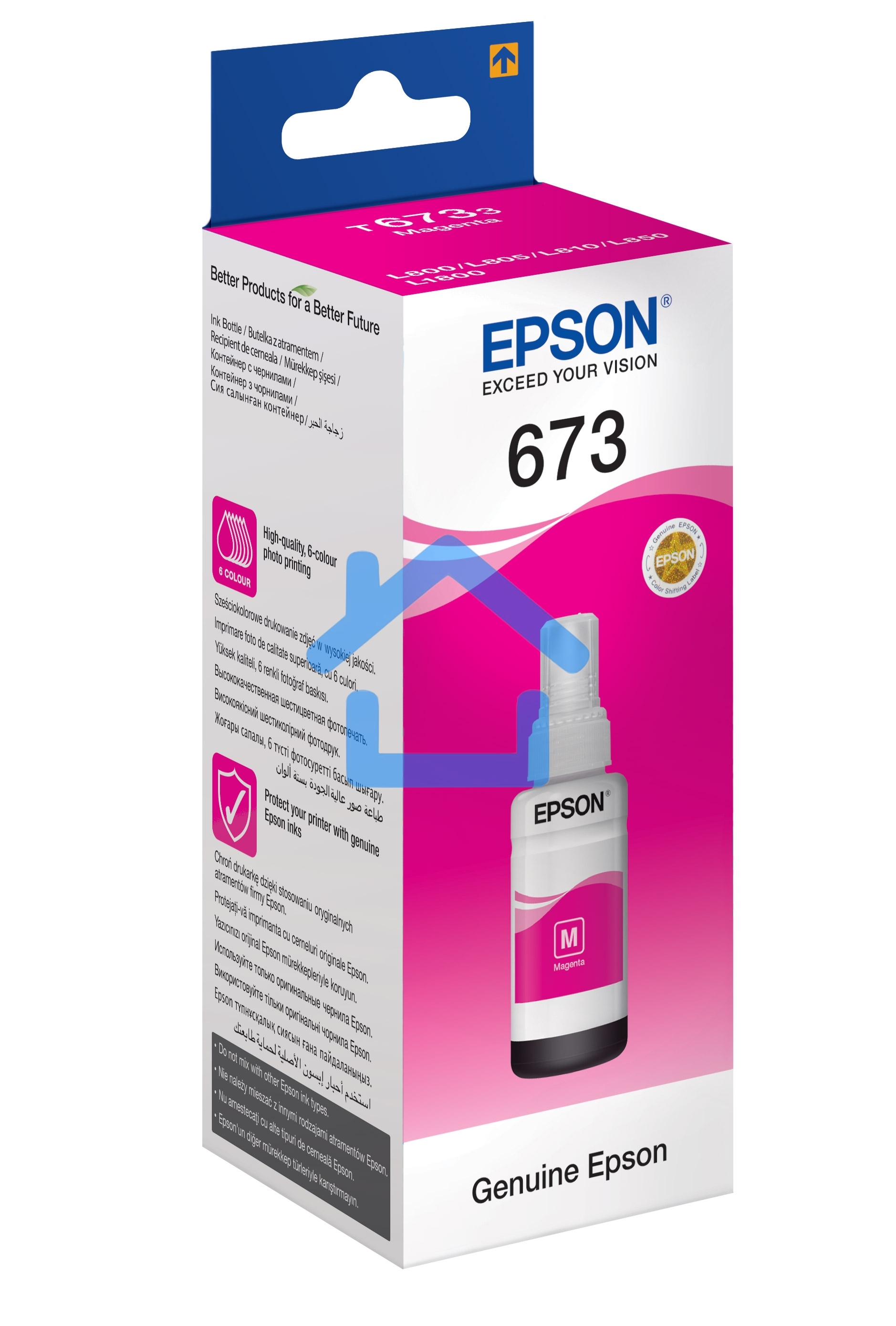 Чернила для EPSON C13T67334A L800 (magenta) 70 мл