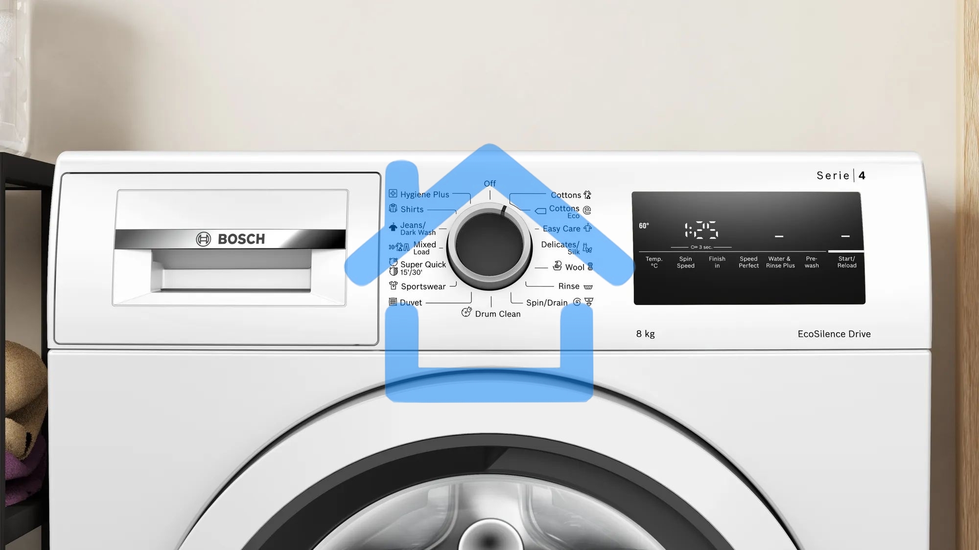 Стиральная машина Bosch WAN24200ME белый, загрузка фронтальная 8 кг, 1200 об/мин., класс: А+++