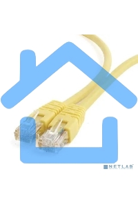 Патч-корд UTP Cablexpert кат.6, 1м, литой, многожильный, желтый