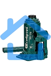 Домкрат гидравлический бутылочный, 10 т, 190-370 мм Сибртех