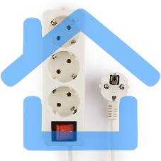 Сетевой фильтр Гарнизон ELB-G3-W-5, 3 евророзетки с выключателем и заземлением, допустимый ток 16А, длина 5м.