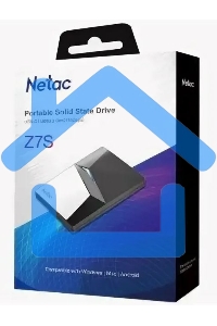 Внешний SSD Netac Z7S, 960 GB, USB 3.2 Gen 2 Type-C, R/W 550/480, черный