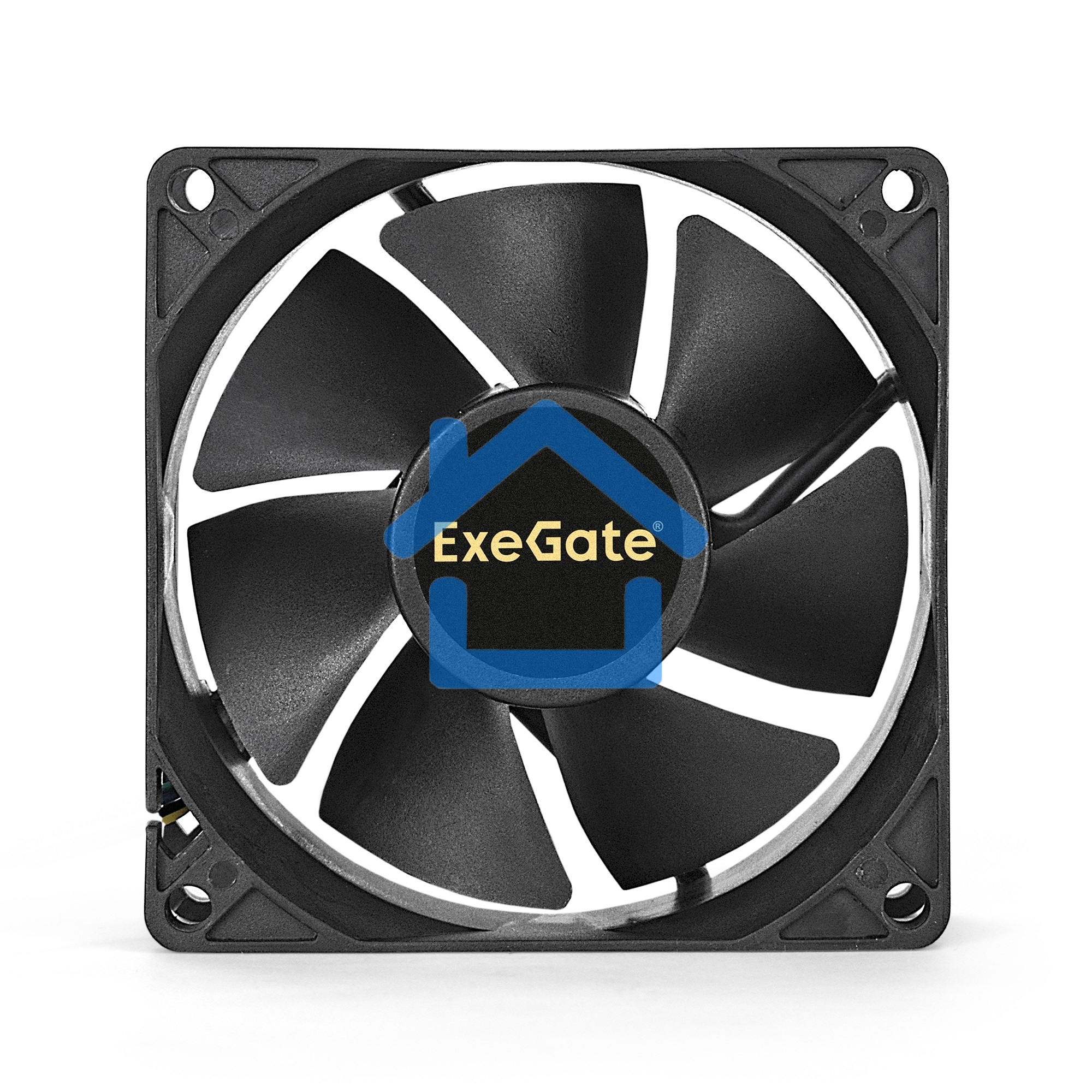 Вентилятор для корпуса ExeGate EX08025HM черный, 80 мм, 2000 об/мин, 19 дБ