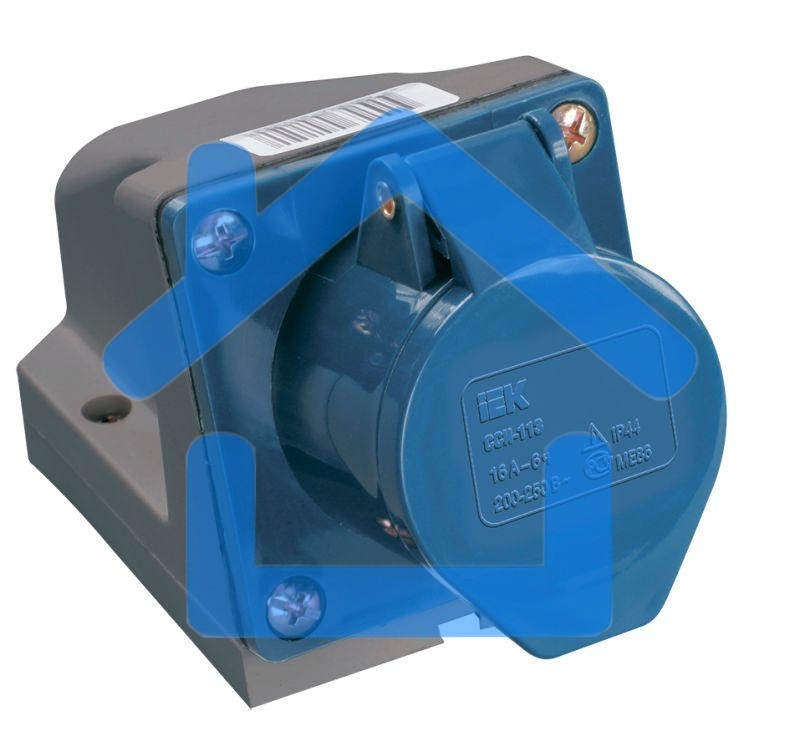 Розетка ОП 32А 220В 2P+PЕ ССИ-123 IP44 ИЭК PSR11-032-3