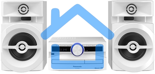 Минисистема Panasonic SC-UX100EE-W белый 300Вт/CD/CDRW/FM/USB/BT