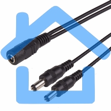 Разветвитель питания на 2 разъема 2,1х5,5 мм Rexant