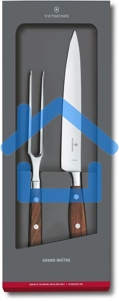 Набор ножей кухонных Victorinox Grand Maitre (7.7240.2) компл.:1шт вилка дерево подар.коробка