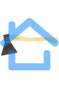 Топор кованный, в сборе, 1400/1650 г, деревянное топорище, 500 мм, Б3, (Труд) г. Вача Россия