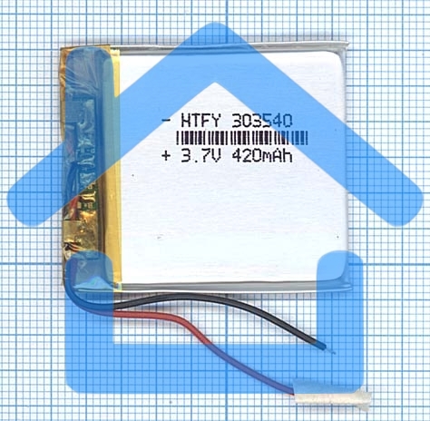 Аккумулятор Li-Pol (батарея) 3*35*40мм 2pin 3.7V/420mAh