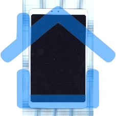 Модуль (матрица + тачскрин) для Xiaomi MiPad 4 белый