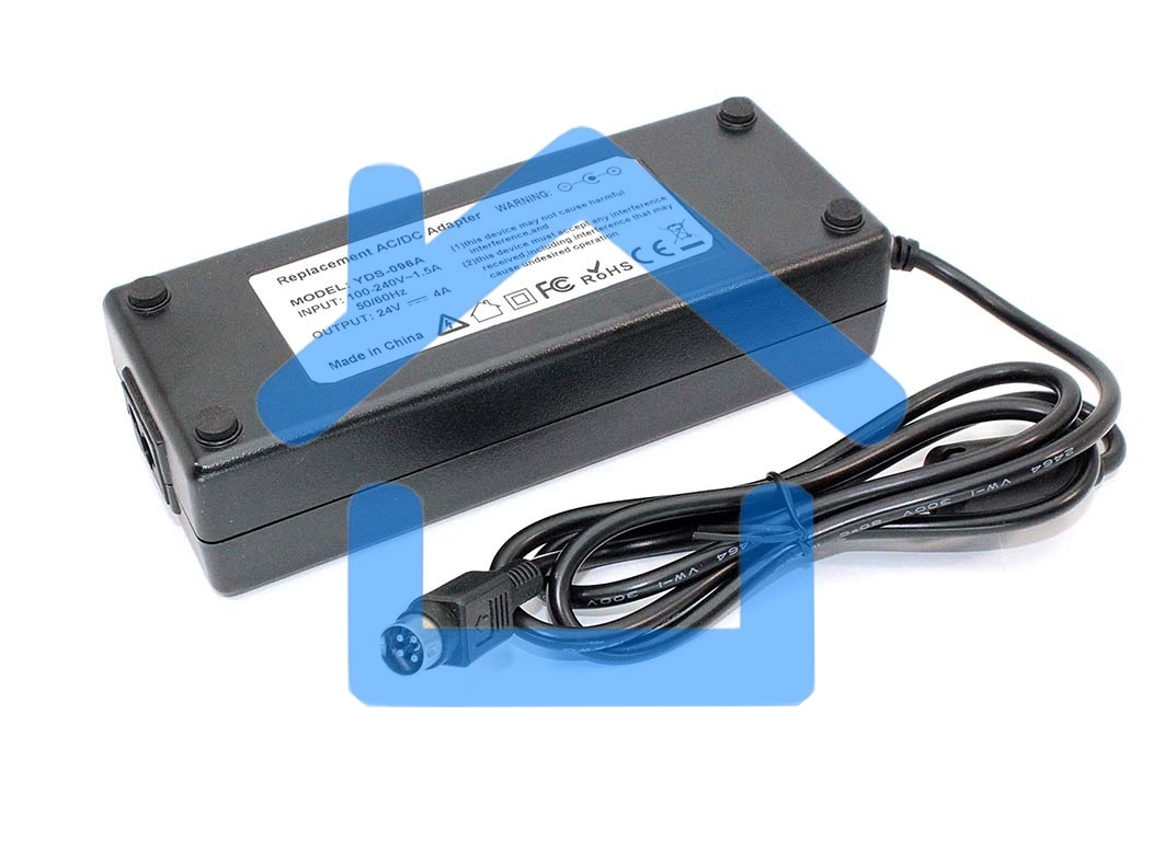 Блок питания для монитора и телевизора LCD 24V 4A 96W 4pin OEM