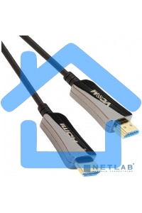 Активный оптический кабель HDMI 19M/M,ver. 2.0, 4K@60 Hz 40m VCOM