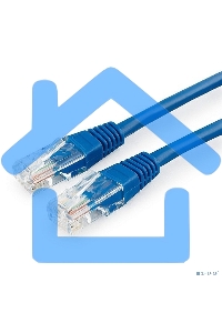 Патч-корд медный UTP Cablexpert PP10-15M/B кат.5e, 15м, литой, многожильный (синий)