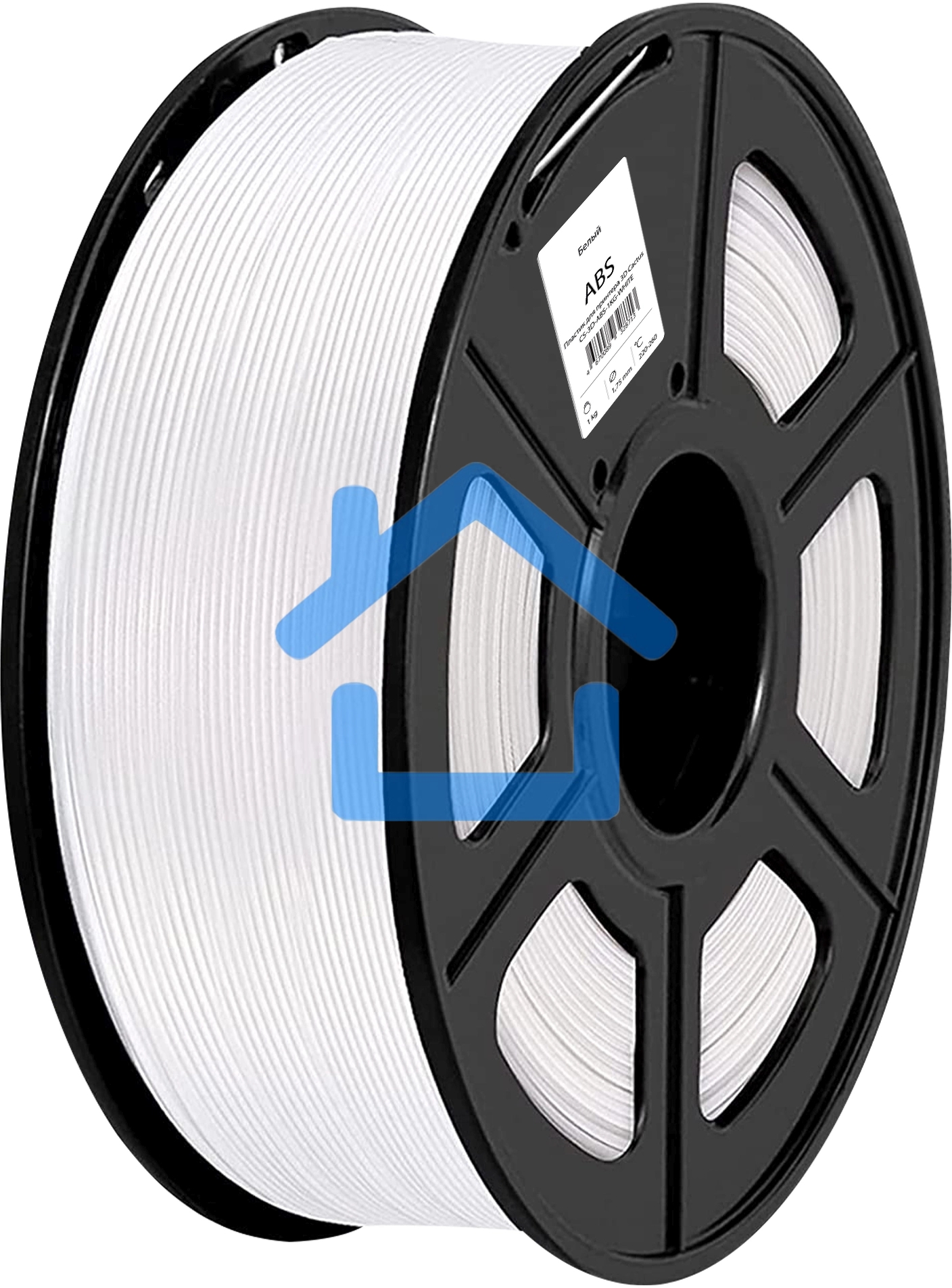 Пластик для принтера 3D Cactus CS-3D-ABS-1KG-WHITE ABS d1.75мм 1кг 1цв.