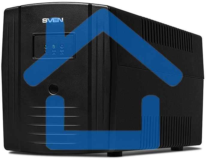 Источник бесперебойного питания SVEN Pro 1000 1000VA/720W USB, RJ-45 (3 EURO) 