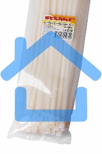 Хомут-стяжка кабельная нейлоновая Rexant 450 x7,6 мм, белая, упаковка 100 шт.