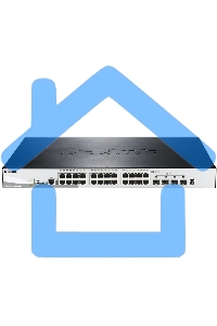 Коммутатор управляемый стекируемый D-Link DGS-1510-28XMP/A1A SmartPro с 24 портами 10/100/1000Base-T с поддержкой РоЕ и 4 портами 10G Base-X SFP+